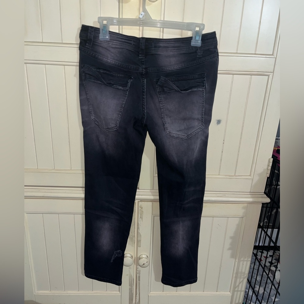 Free People Women's Mid-Rise Relaxed Mountaineer Jean Black - Picture 8 of 9
